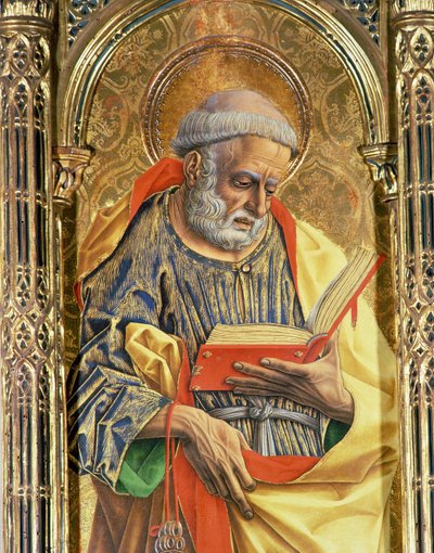 सेंट पीटर, 76636 के पैनल विस्तार पर SantEmidio polyptych, 1473 स्वभाव से विस्तार द्वारा कार्लो क्रिवेली
