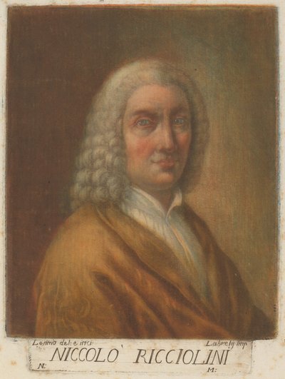 निकोलो रिकसिओलिनी, 1789। द्वारा कार्लो लासिनियो