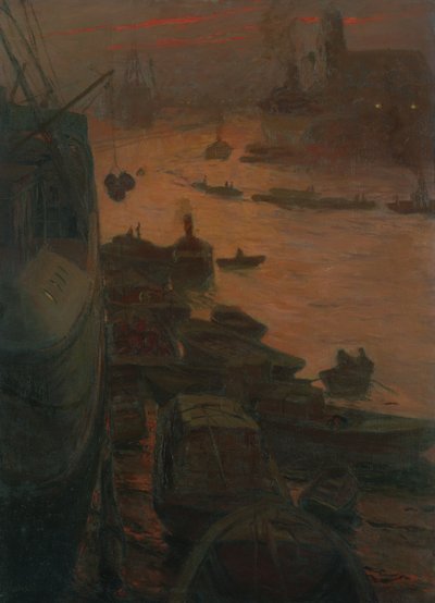 हैम्बर्ग हार्बर द्वारा सम्राटों क्वे, 1911 द्वारा कार्लोस ग्रेटे