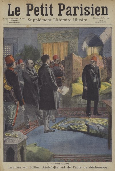 कॉन्स्टेंटिनोपल के यिल्डिज़ पैलेस में सुल्तान अब्दुल हमीद द्वितीय को बयान देने के कार्य को पढ़ना द्वारा कैरी