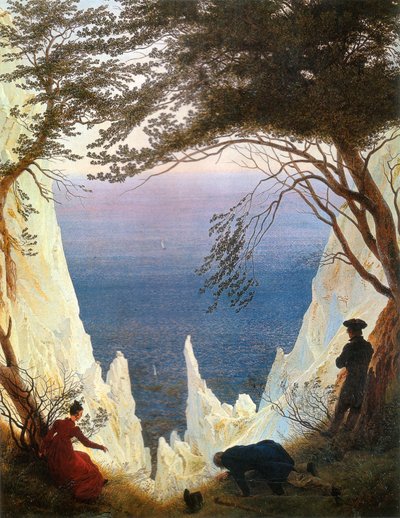 रुजेन पर चाक क्लिफ्स द्वारा Caspar David Friedrich
