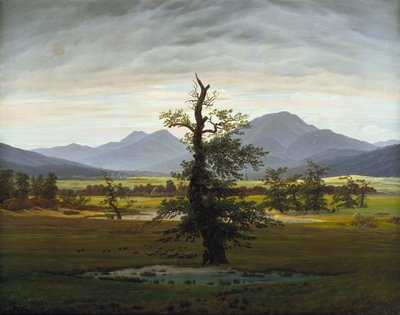 अकेला पेड़ द्वारा Caspar David Friedrich