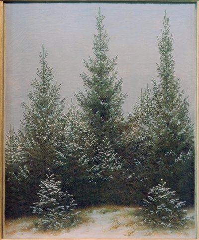 बर्फ में स्प्रूस गाढ़ा द्वारा Caspar David Friedrich