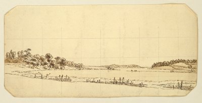 लेकसाइड, 1802-3 (कागज पर पेंसिल के साथ कलम और भूरी स्याही धोना) द्वारा कैस्पर डेविड फ्रेडरिक