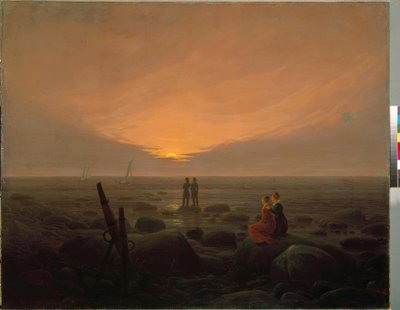 समुद्र पर चंद्रमा द्वारा Caspar David Friedrich