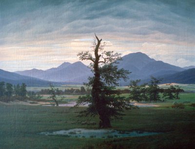 सॉलिटरी ट्री, 1823 द्वारा Caspar David Friedrich