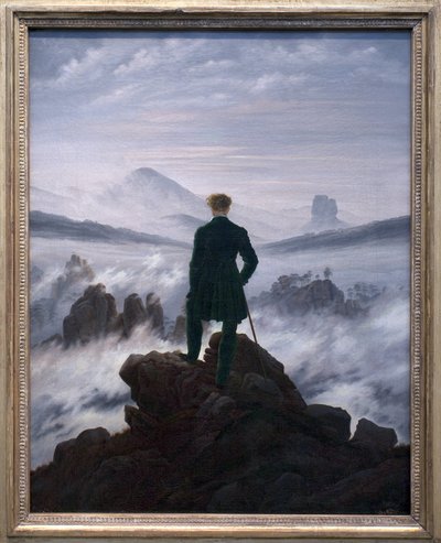 कोहरे के सागर के ऊपर वांडरर, c.1817 द्वारा Caspar David Friedrich
