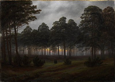 दिन का समय: शाम, 1821-1822 द्वारा Caspar David Friedrich