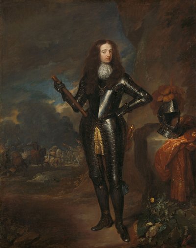 विलियम III, पोर्ट ऑफ ऑरेंज और स्टैडफ़ोल्डर का चित्रण, c.1680-84 द्वारा Caspar Netscher