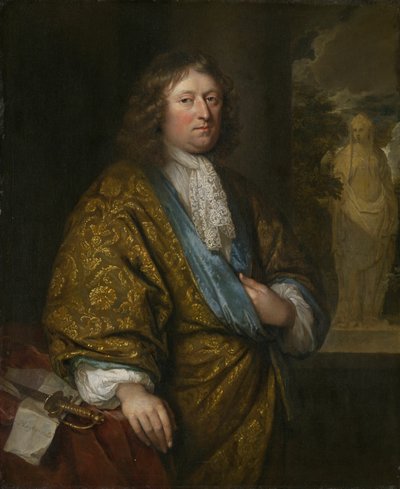 एक सज्जन व्यक्ति का चित्रण द्वारा Caspar Netscher
