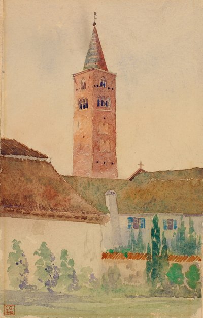 चर्च टॉवर, इटली, 1898। द्वारा कैस गिल्बर्ट