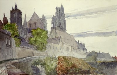 लाओन कैथेड्रल, फ्रांस, 1913। द्वारा कैस गिल्बर्ट