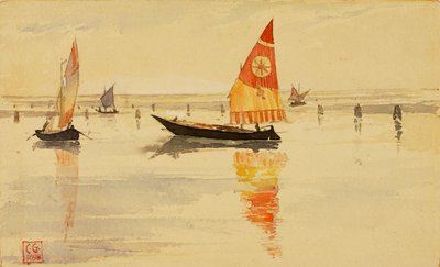 सेलबोट्स वेनिस, 1898। द्वारा कैस गिल्बर्ट