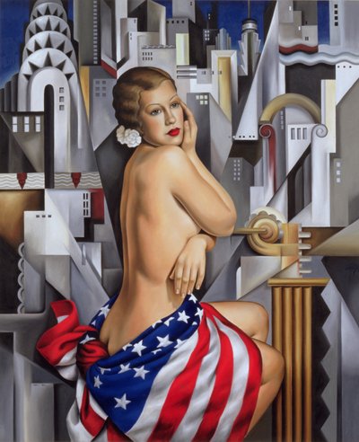 उसकी सुंदरता (लिनन पर तेल) द्वारा Catherine Abel