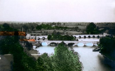 स्ट्रैटफ़ोर्ड-ऑन-एवन, वार्विकशायर, 1926 में पुल। द्वारा कैवेंडर लिमिटेड