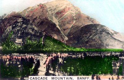कैस्केड पर्वत, बैनफ, अल्बर्टा, कनाडा, c1920s। द्वारा कैवेंडर लिमिटेड