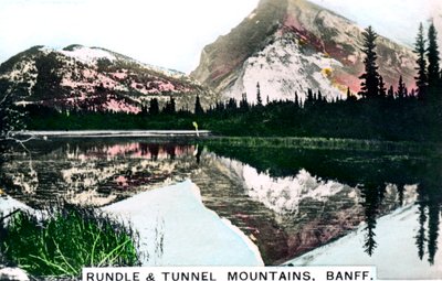 Mund Rundle and Tunnel, Banff, Alberta, Canada, c1920s। द्वारा कैवेंडर लिमिटेड