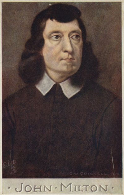 जॉन मिल्टन (1608-1674), अंग्रेजी कवि द्वारा सेसिल वॉटसन क्विनेल