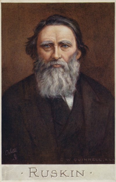 जॉन रस्किन (1819-1900), अंग्रेजी लेखक, कला समीक्षक, कलाकार और सामाजिक विचारक द्वारा सेसिल वॉटसन क्विनेल