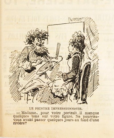 मैडम, आपके चित्र के लिए आपके चेहरे पर कुछ स्वर गायब हैं..., 1877। द्वारा चाम