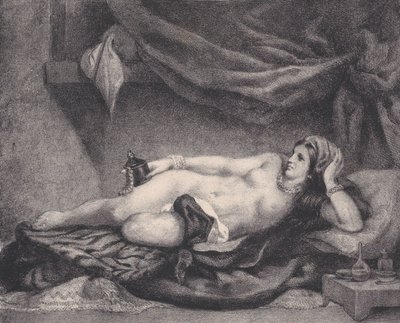 ल ओडालिस्क, 1852। द्वारा चार्ल्स एलेक्जेंडर देबाक