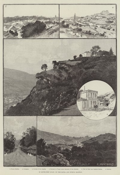 दक्षिण-पश्चिम स्पेन में, ज़फ़रा और ह्यूएलवा रेलवे पर द्वारा चार्ल्स अगस्टे लोय