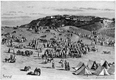 बोगारी गाँव और बाजार, c1890 द्वारा चार्ल्स बार्बेंट