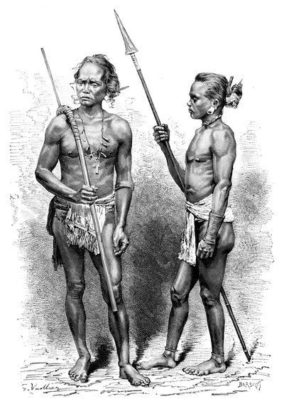 मोई लोग, इंडोनेशिया, 1895। द्वारा चार्ल्स बार्बेंट