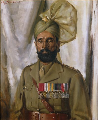 सूबेदार ख़ुदादाद खान कुलपति, 10 वीं बलूच रेजिमेंट, c.1914-35 द्वारा चार्ल्स बेवन