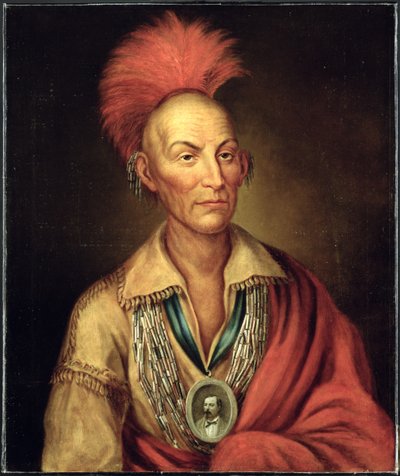 होमर हेंडरसन c.1870 द्वारा ब्लैक हॉक का पोर्ट्रेट (1767-1838) द्वारा राजा के बाद चार्ल्स बर्ड