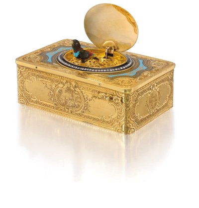 सिंगिंग-बर्ड बॉक्स, c.1840 द्वारा Charles Bruguier