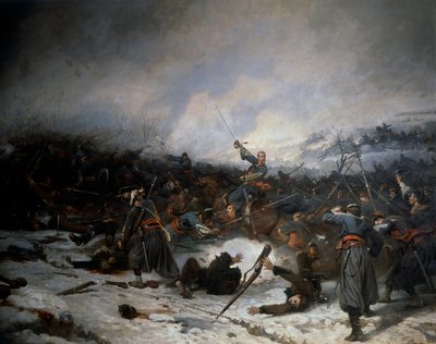 1870 का फ्रेंको-प्रुशियन युद्ध: "" 2 दिसंबर को लैगनी की लड़ाई" द्वारा चार्ल्स कास्टेलानी