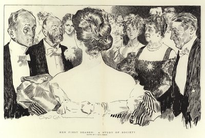 उसका पहला सीज़न, एक अध्ययन समाज का द्वारा Charles Dana Gibson