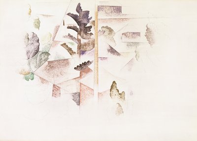 बरमूडा, पेड़ और वास्तुकला, c.1917 (कागज पर wc) द्वारा चार्ल्स डेमथ