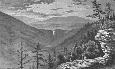 सनसेट रॉक, कैट्सकिल पर्वत, 1883 द्वारा चार्ल्स ईएच बोनविल