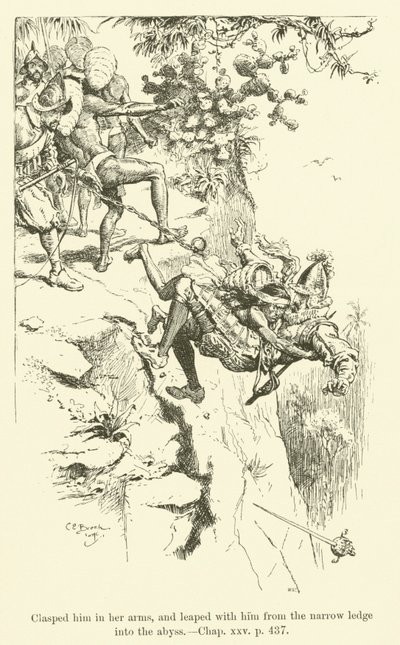 पश्चिम की ओर हो के लिए चित्रण! चार्ल्स किंग्सले द्वारा (उत्कीर्णन) द्वारा चार्ल्स एडमंड ब्रॉक