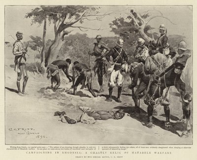 रोडेशिया में अभियान, मातबेल वारफेयर का एक गस्टली अवशेष द्वारा चार्ल्स एडविन फ्रैप