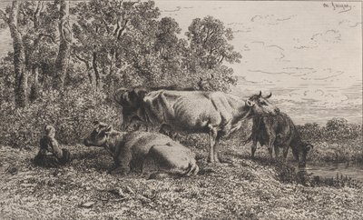 डच गाय, 1864। द्वारा चार्ल्स एमिले जेक