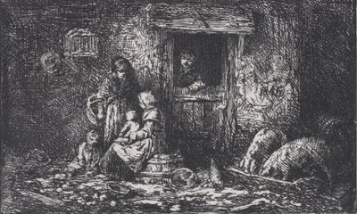 गेट टू फार्म, सीए। 1850. द्वारा चार्ल्स एमिले जेक