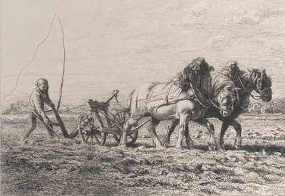 जुताई, 1864। द्वारा चार्ल्स एमिले जेक