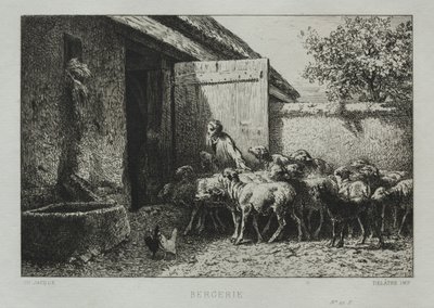 भेड़शाला। द्वारा चार्ल्स एमिले जेक