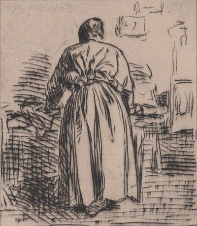 द आयरनिंग वुमन, 1843। द्वारा चार्ल्स एमिले जेक