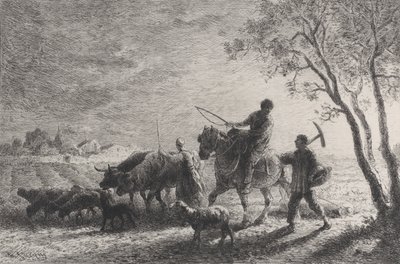 द रिटर्न फ्रॉम द फील्ड्स, 1865। द्वारा चार्ल्स एमिले जेक