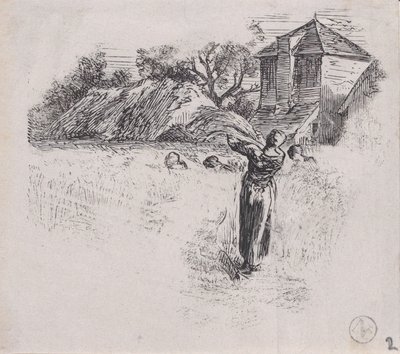शीफ ढोने वाली महिला, सीए। 1853. द्वारा चार्ल्स एमिले जेक