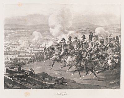 जेना की लड़ाई, 19वीं सदी की शुरुआत (लिथो) द्वारा चार्ल्स इटियेन पियरे मोट्टे