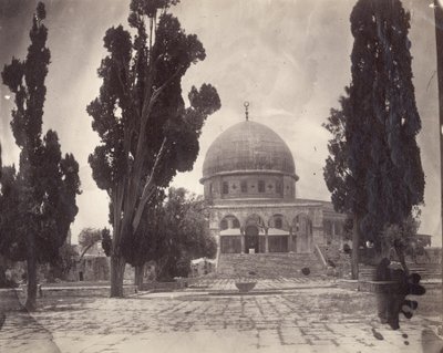 जेरूसलम में हरम अल शरीफ पर द डोम ऑफ द रॉक, 1870 से द्वारा चार्ल्स एफ। टायरविट ड्रेक