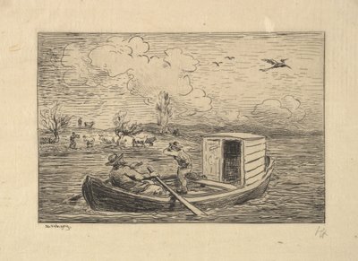 शोर को बुलावा, 1861। द्वारा चार्ल्स फ्रेंकोइस डबगें