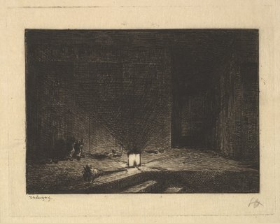 एक इनर का इंटीरियर, 1861-62। द्वारा चार्ल्स फ्रेंकोइस डबगें