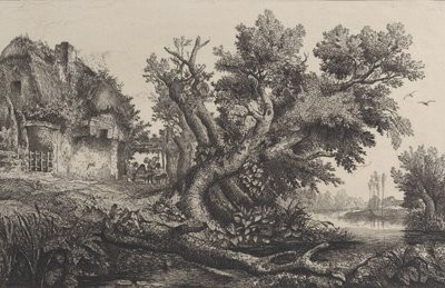 द आर्बर, 1838। द्वारा चार्ल्स फ्रेंकोइस डबगें