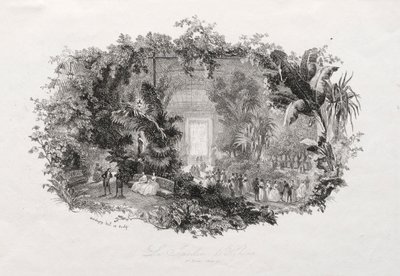 द विंटर गार्डन, 1842-1843। द्वारा चार्ल्स फ्रेंकोइस डबगें